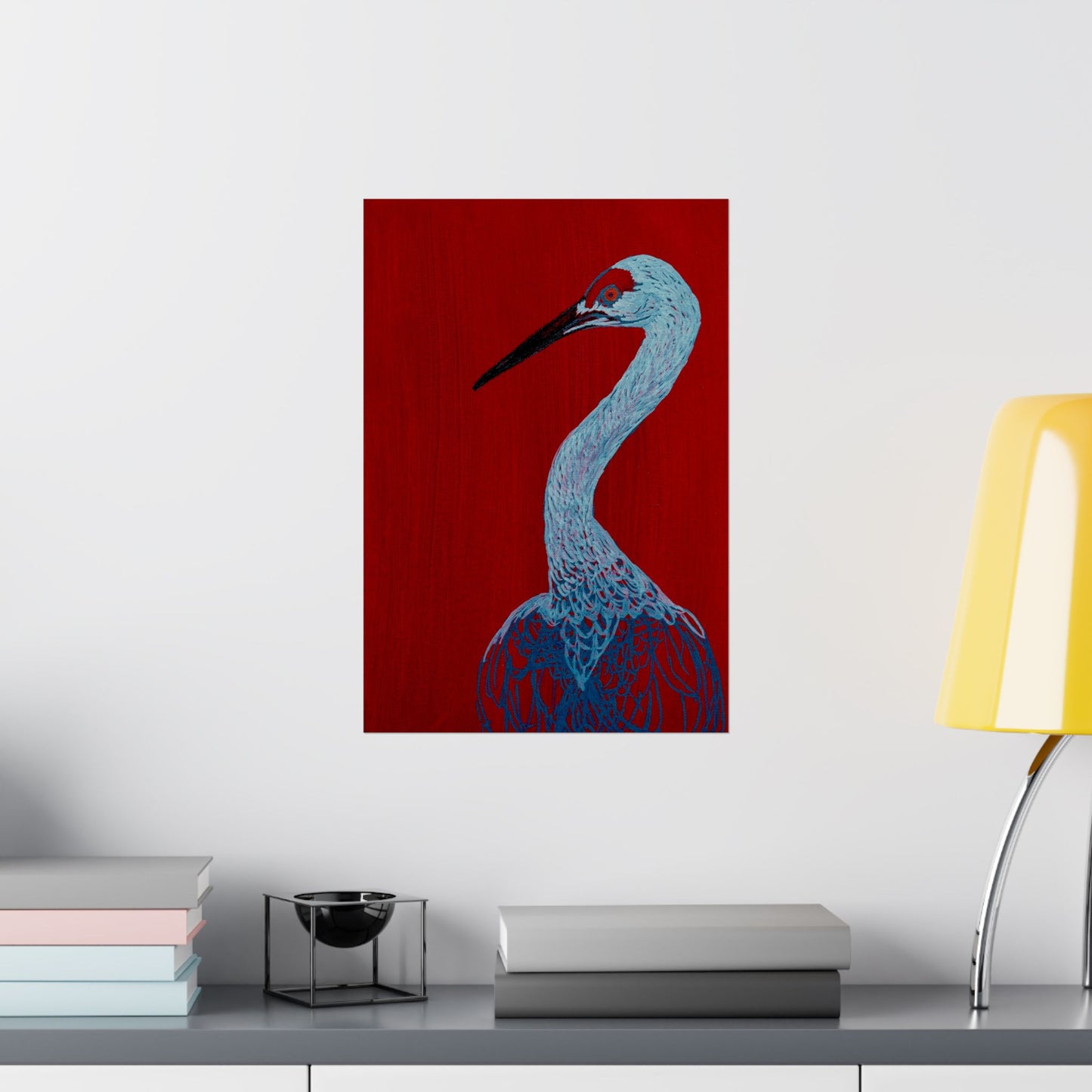 Balanced Crane Fine Art Matte Vertical Posters