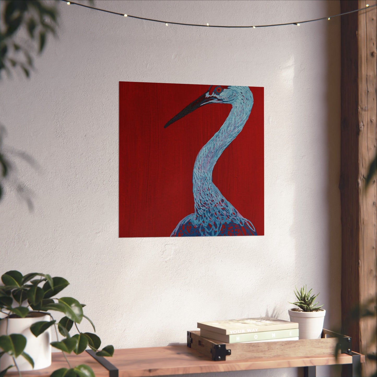 Balanced Crane Fine Art Matte Vertical Posters