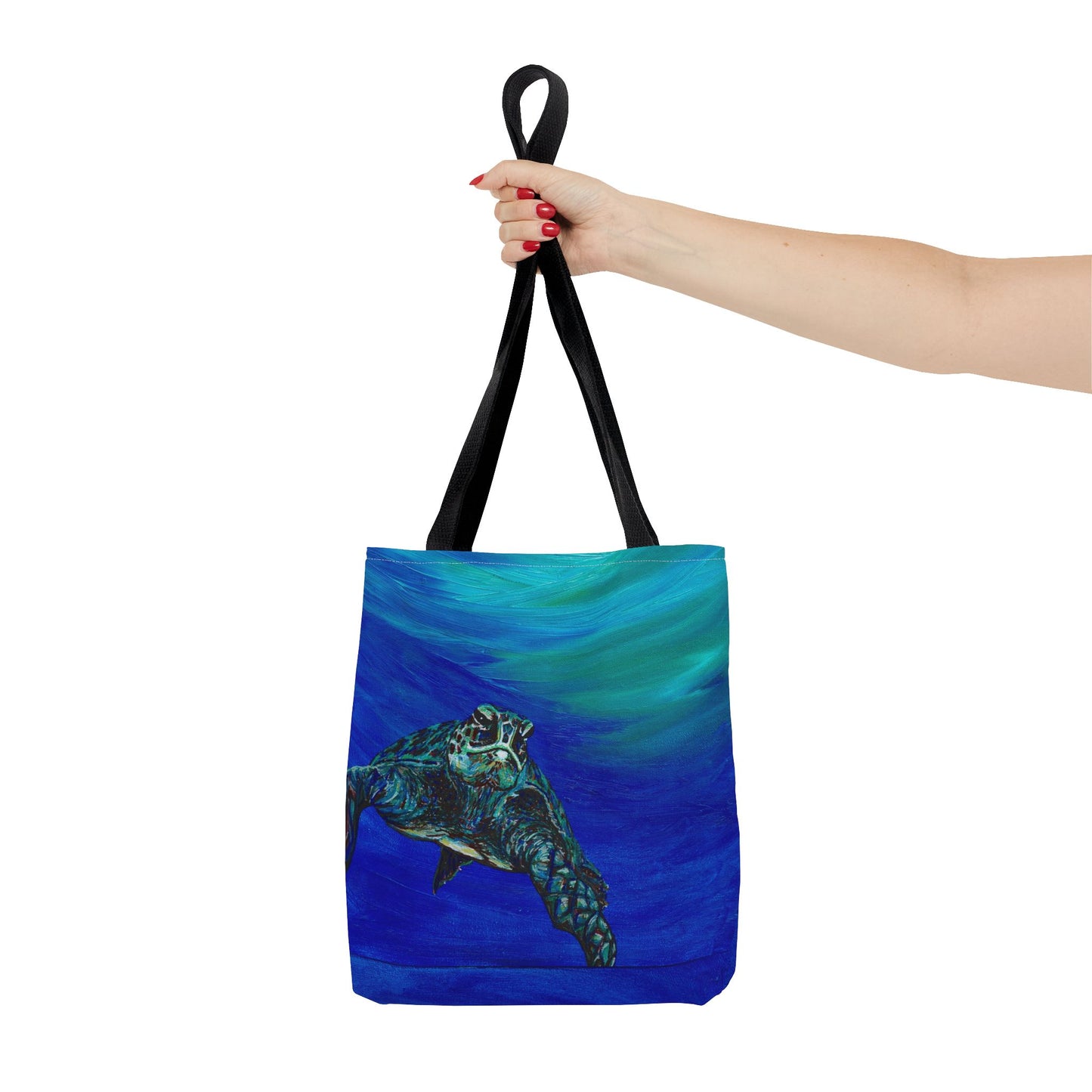 Painted Sea Turtles Fine Art Tote Bag (AOP)