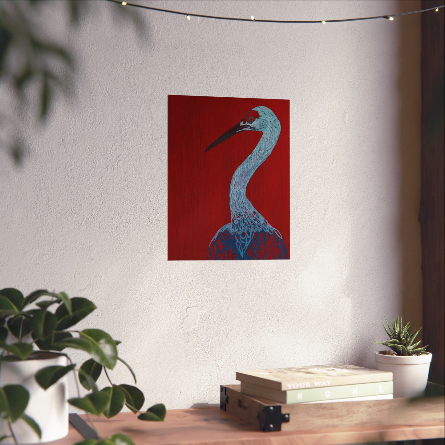 Balanced Crane Fine Art Matte Vertical Posters