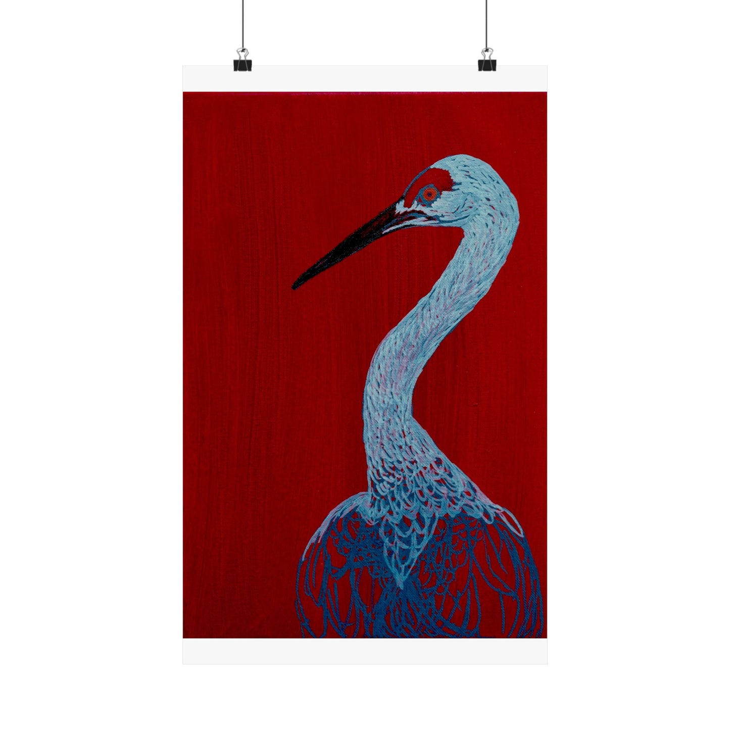 Balanced Crane Fine Art Matte Vertical Posters