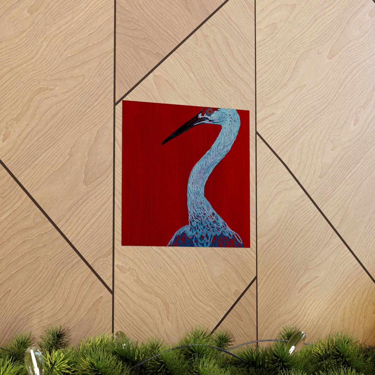 Balanced Crane Fine Art Matte Vertical Posters