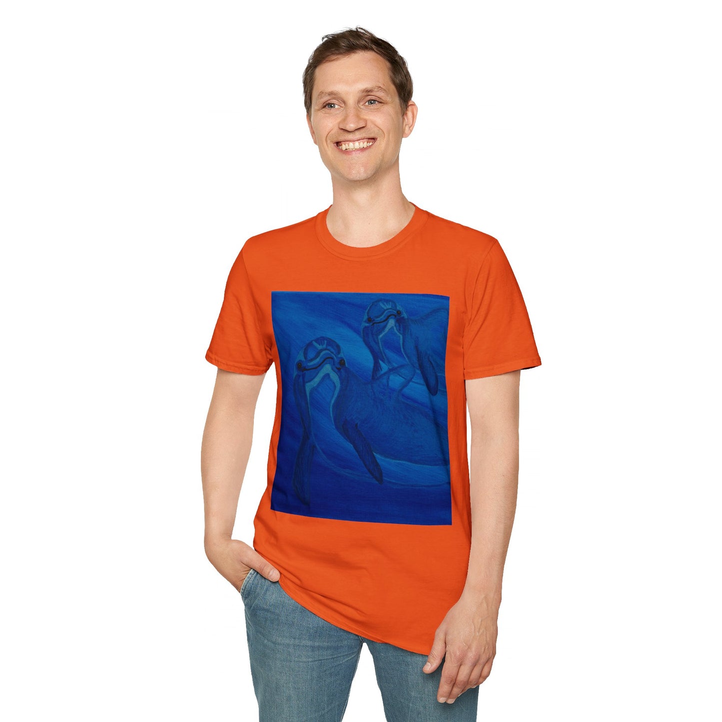 Dolphin You're Not Alone Unisex Softstyle T-Shirt