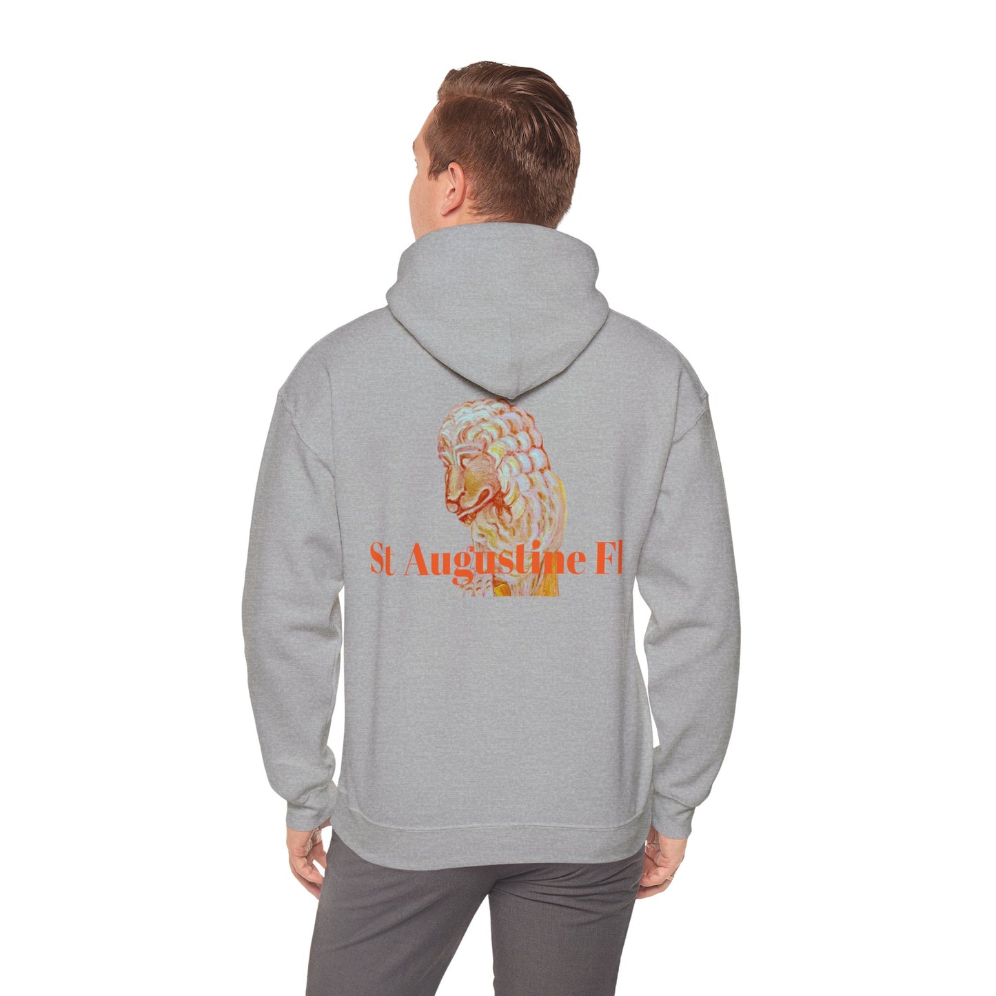 St Augustine Bridge of Lions Unisex Heavy Blend™ Hooded Sweatshirt