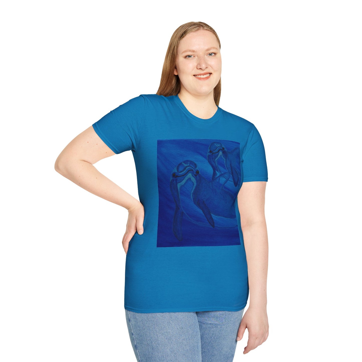 Dolphin You're Not Alone Unisex Softstyle T-Shirt