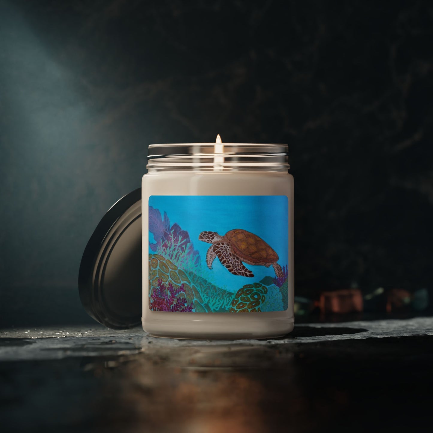 Fine Art Sea Scape Scented Soy Candle, 9oz