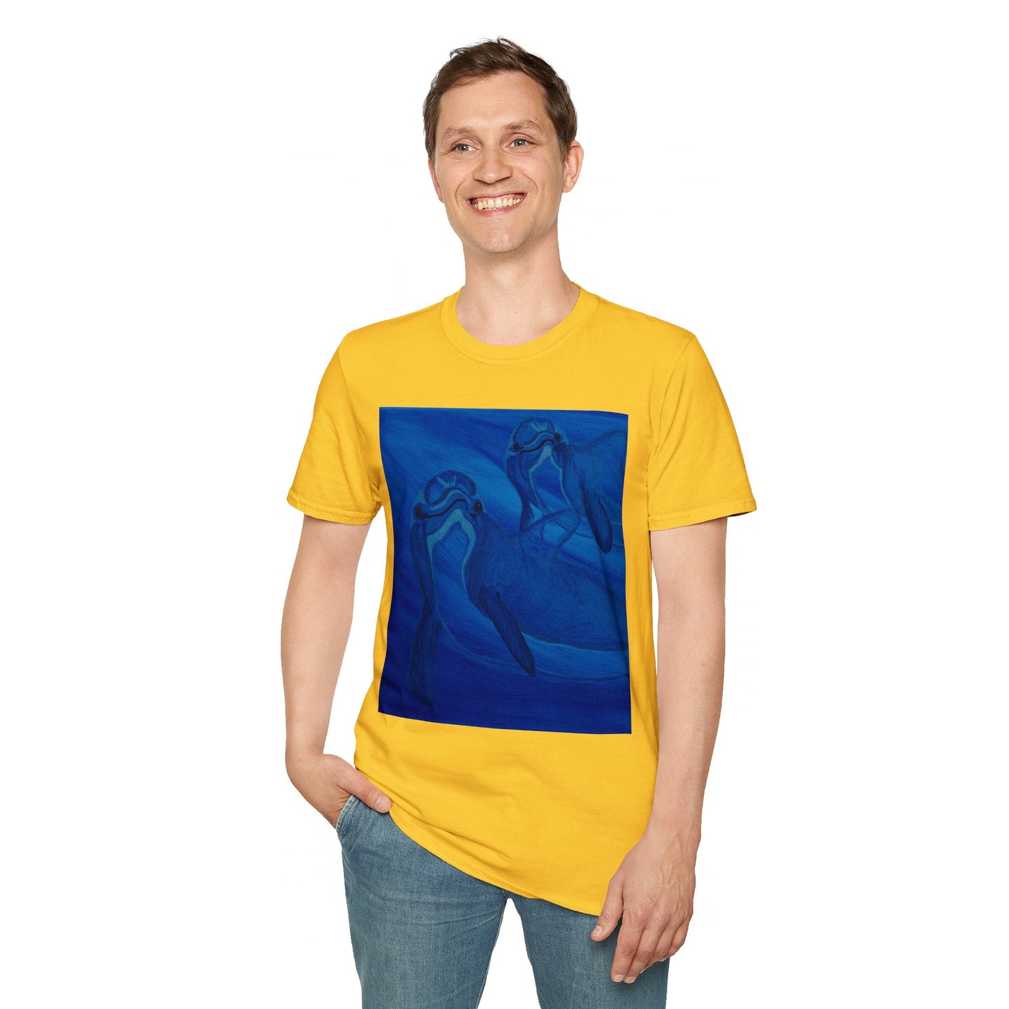 Dolphin You're Not Alone Unisex Softstyle T-Shirt