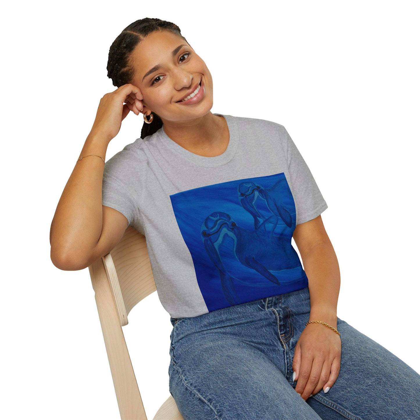 Dolphin You're Not Alone Unisex Softstyle T-Shirt