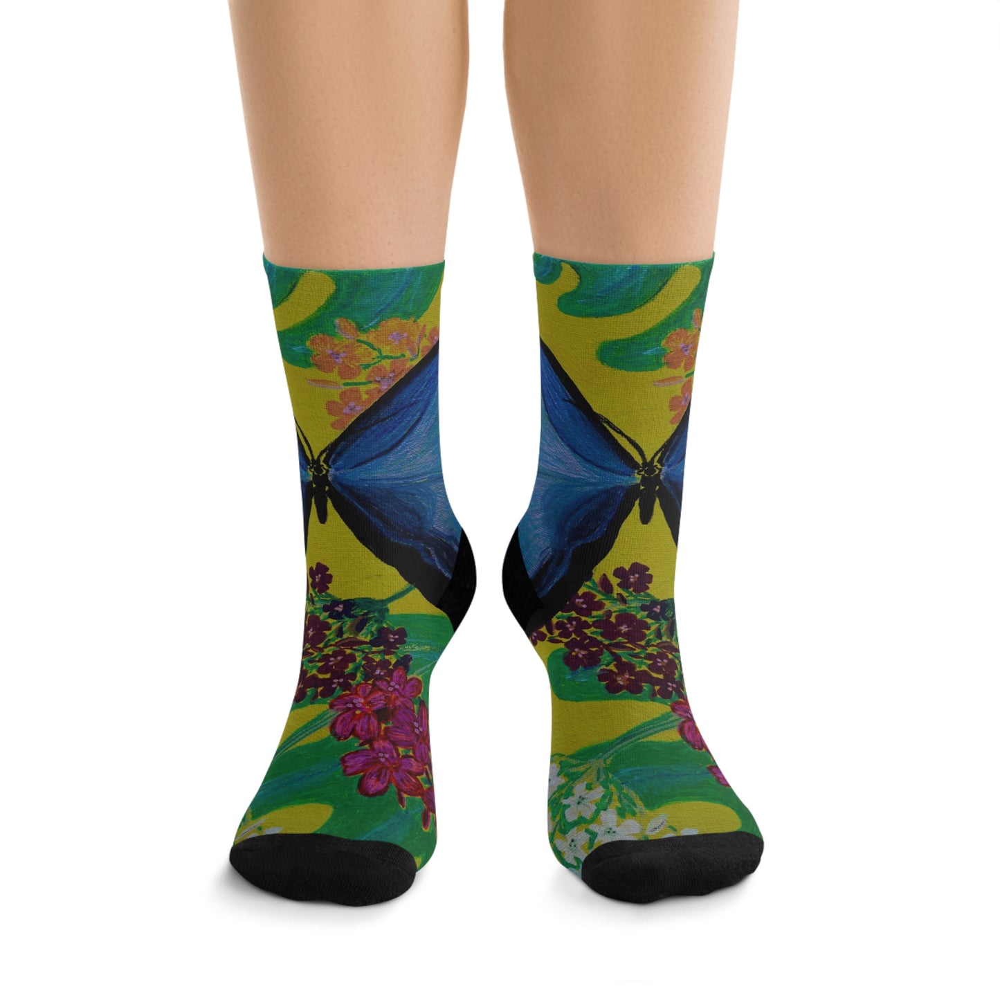 Save Our Beautiful World - One Step At A Time Recycled Poly Socks