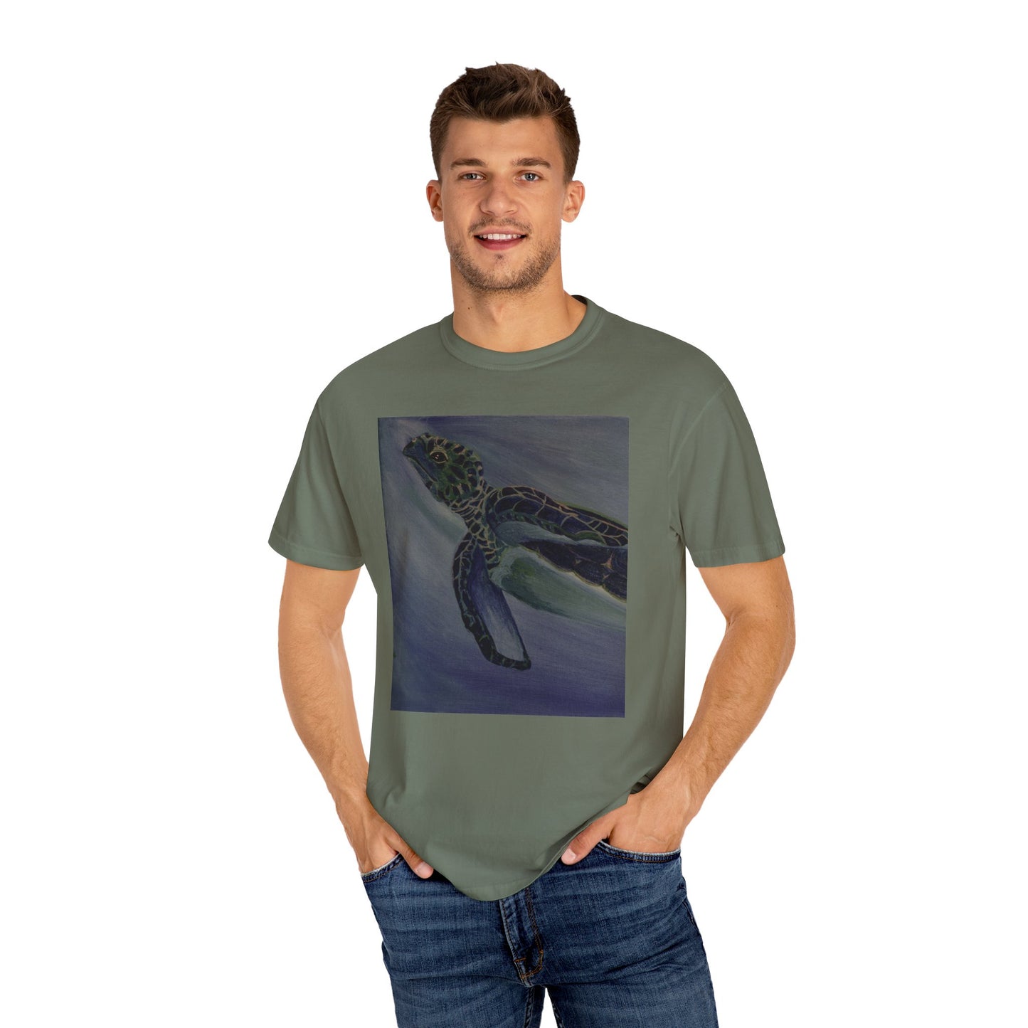 Hawksbill Turtle Unisex Garment-Dyed T-shirt