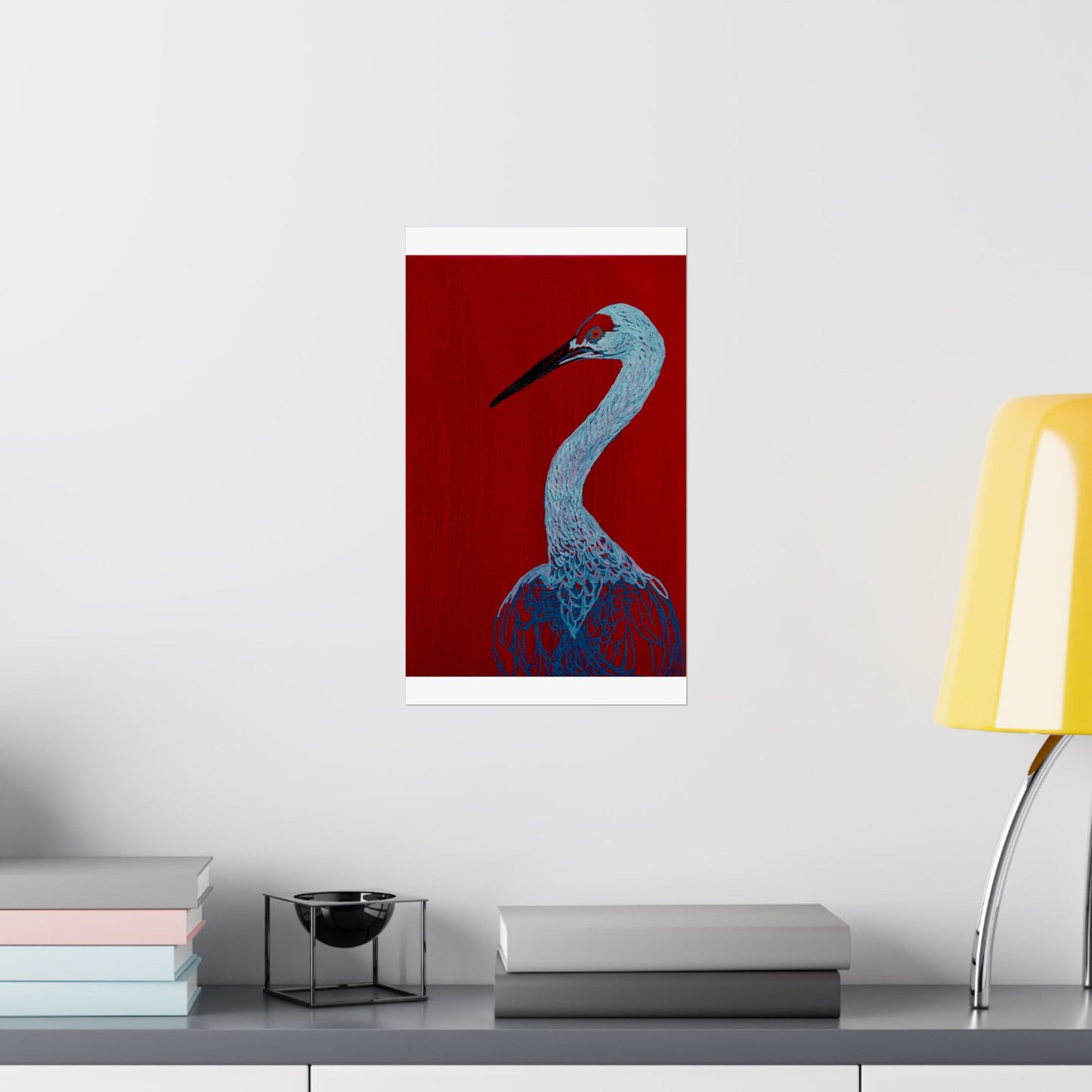 Balanced Crane Fine Art Matte Vertical Posters