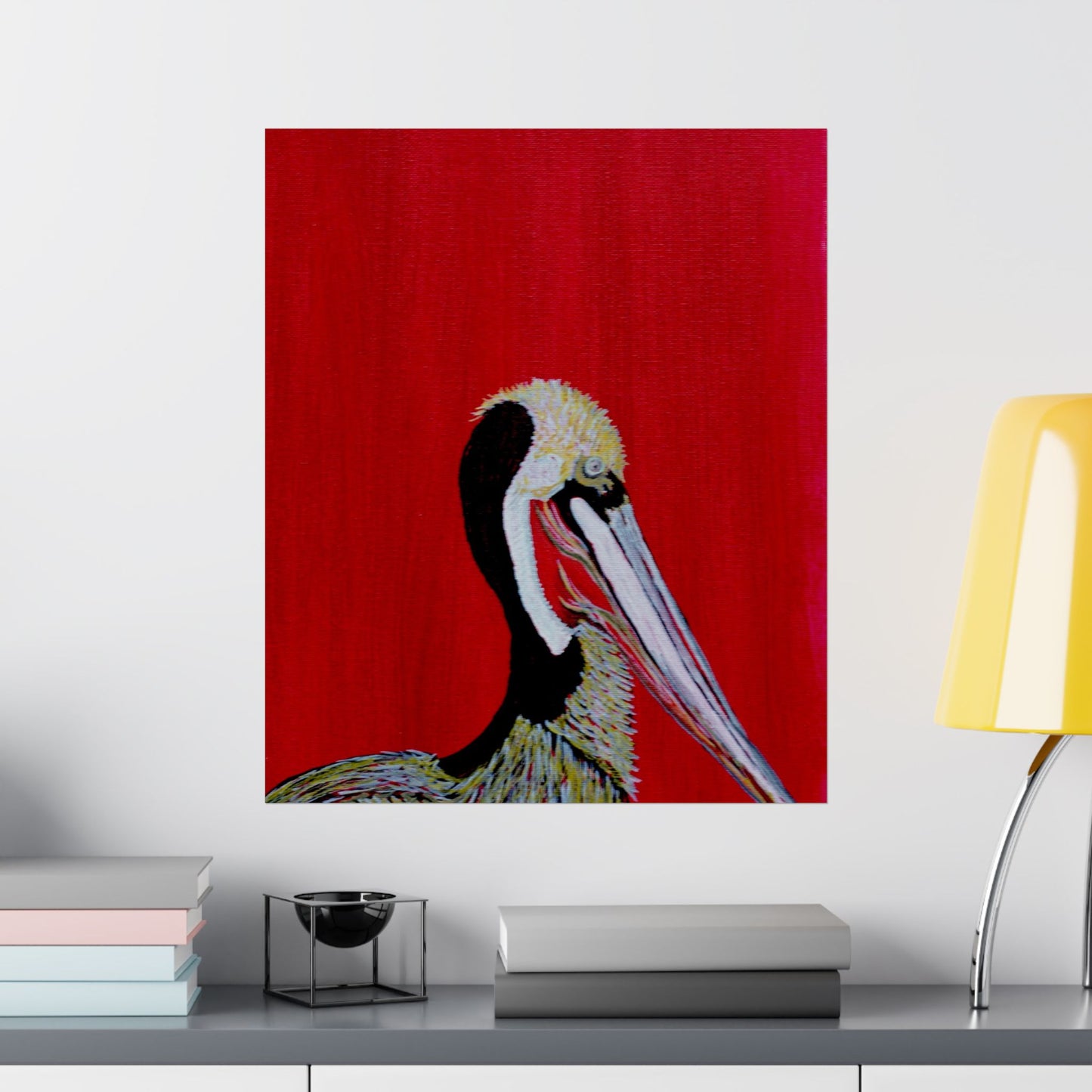 Balanced Pelican Fine Art Matte Vertical Posters