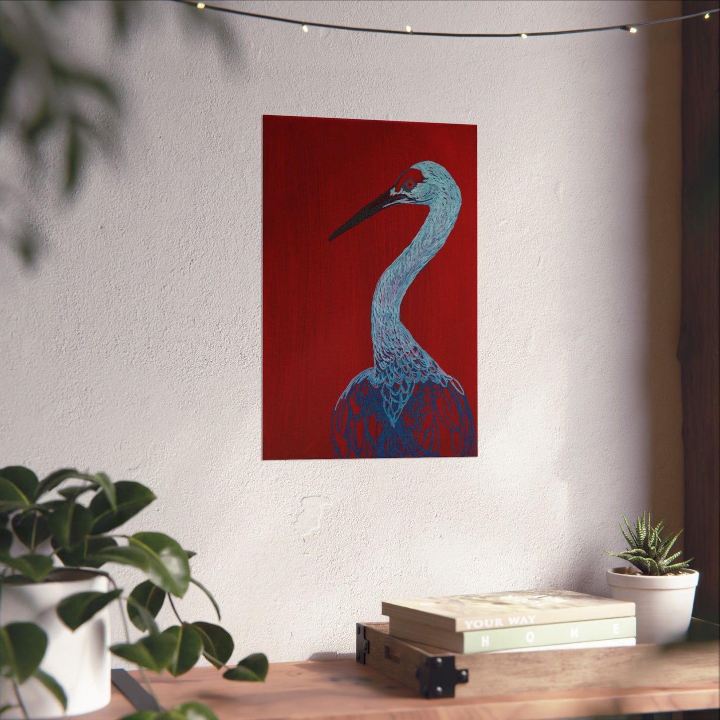 Balanced Crane Fine Art Matte Vertical Posters