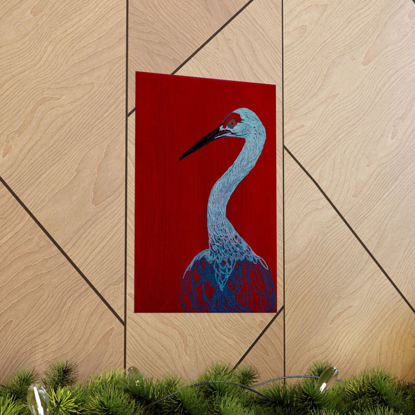 Balanced Crane Fine Art Matte Vertical Posters