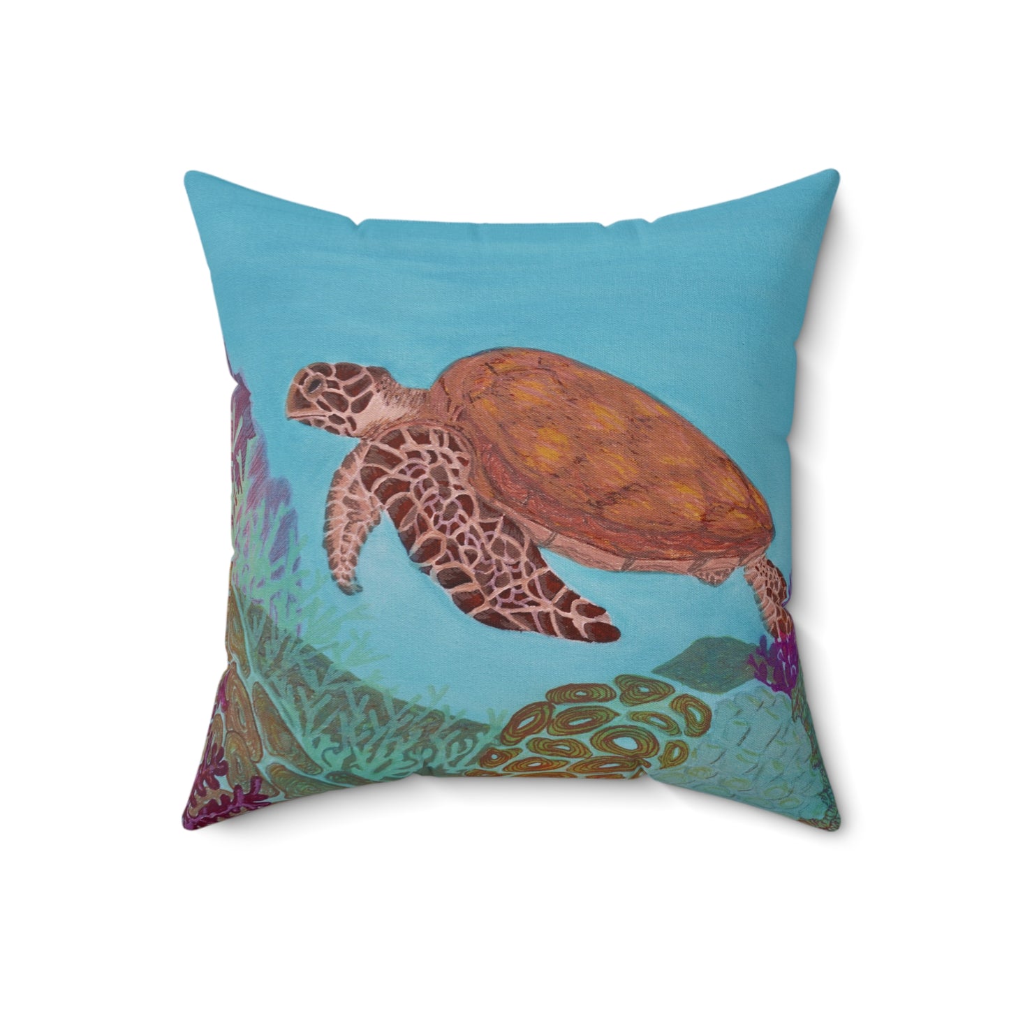 Underwater Views Fine Art Spun Polyester Square Pillow