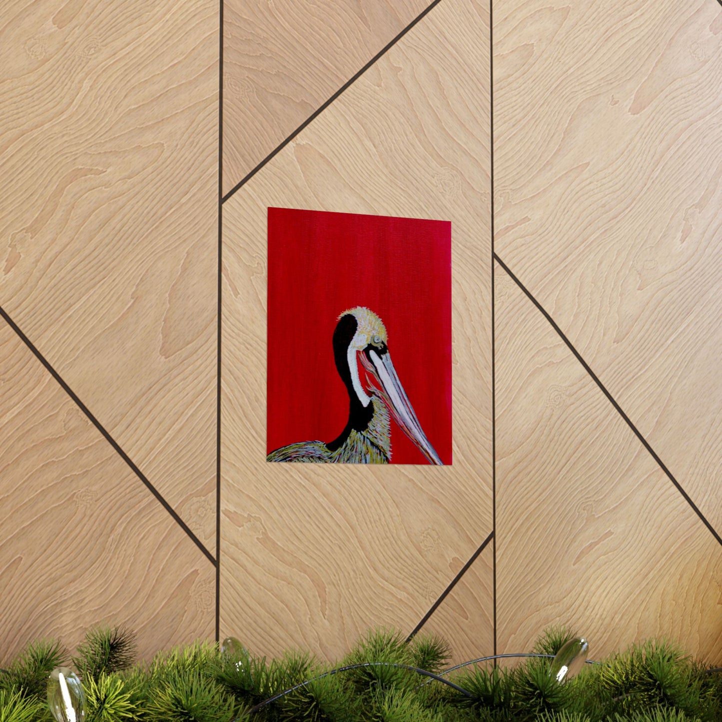 Balanced Pelican Fine Art Matte Vertical Posters