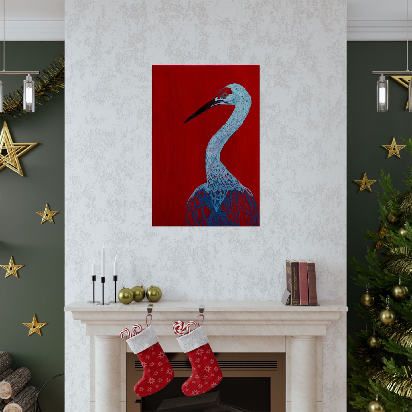 Balanced Crane Fine Art Matte Vertical Posters