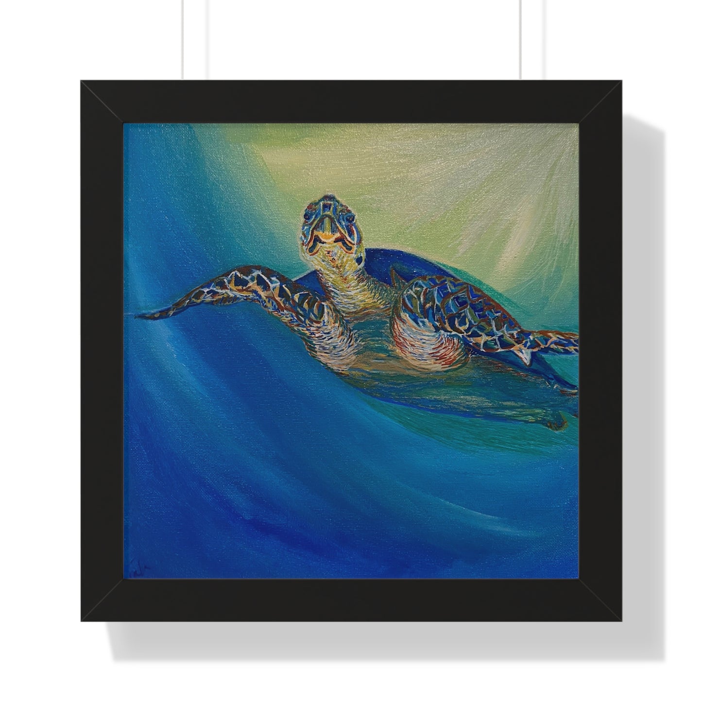 "Turtle #1 - Oil on Canvas" by Teala