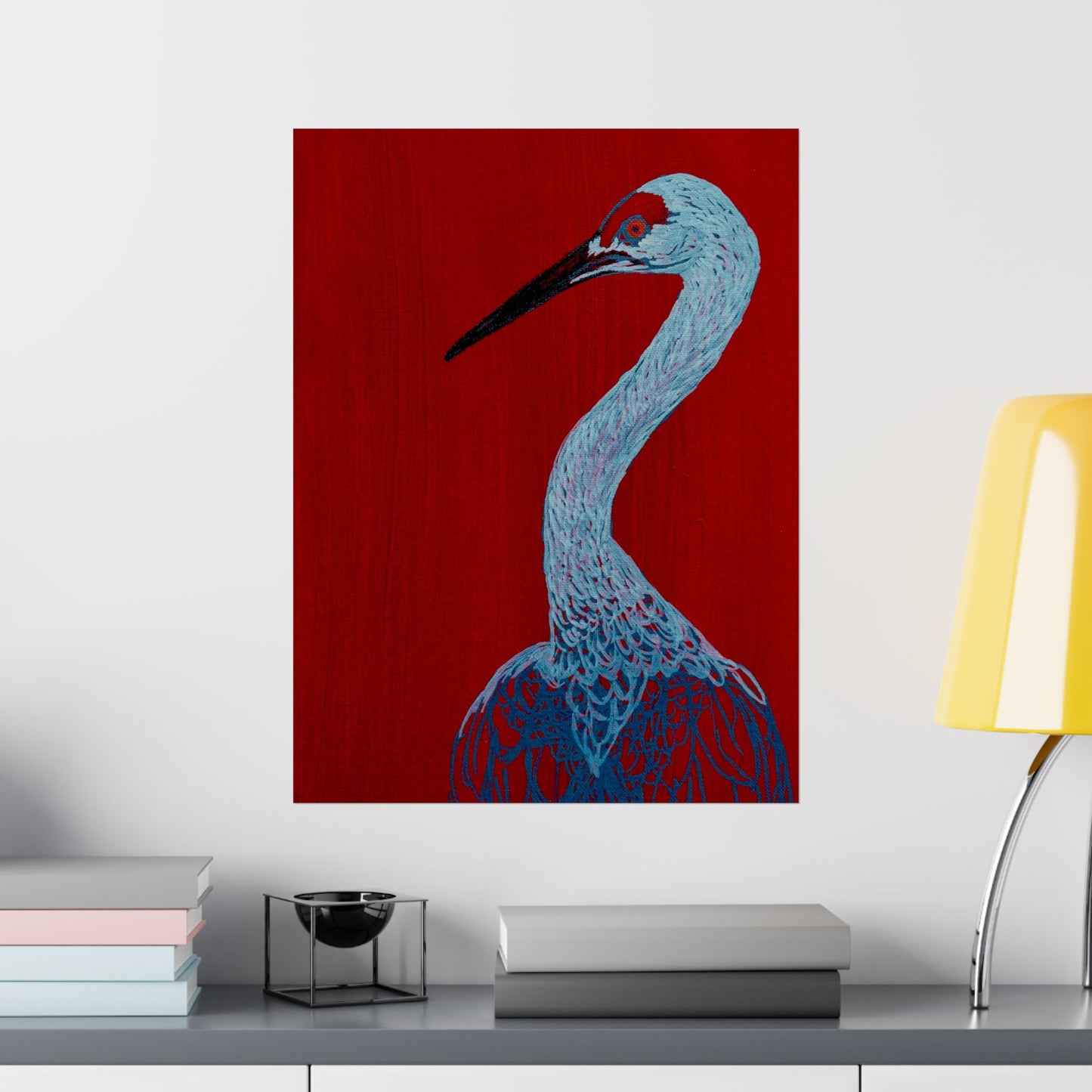 Balanced Crane Fine Art Matte Vertical Posters