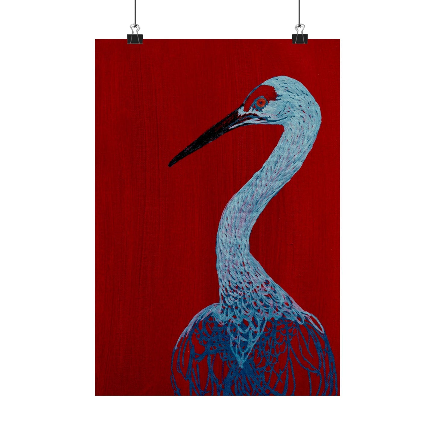 Balanced Crane Fine Art Matte Vertical Posters