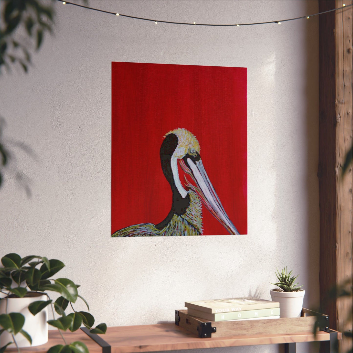 Balanced Pelican Fine Art Matte Vertical Posters