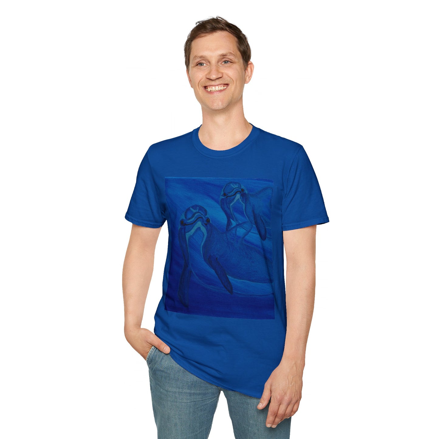 Dolphin You're Not Alone Unisex Softstyle T-Shirt