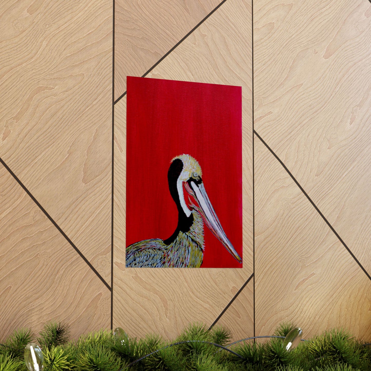 Balanced Pelican Fine Art Matte Vertical Posters