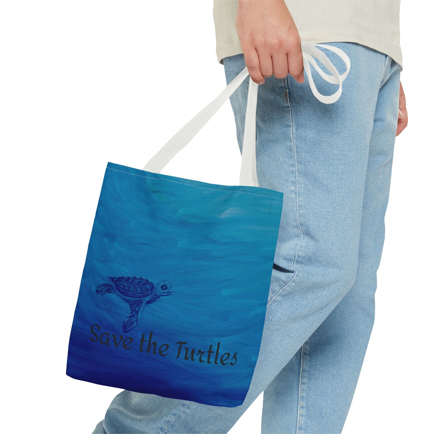 Save the Turtles Tote Bag (AOP)