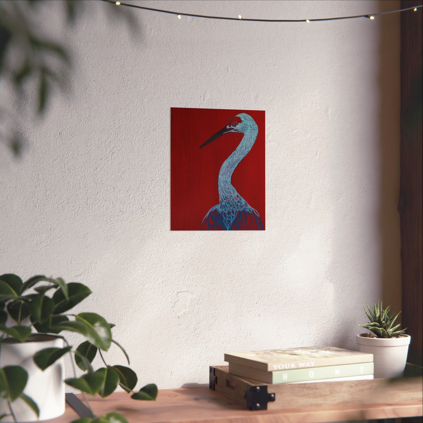 Balanced Crane Fine Art Matte Vertical Posters