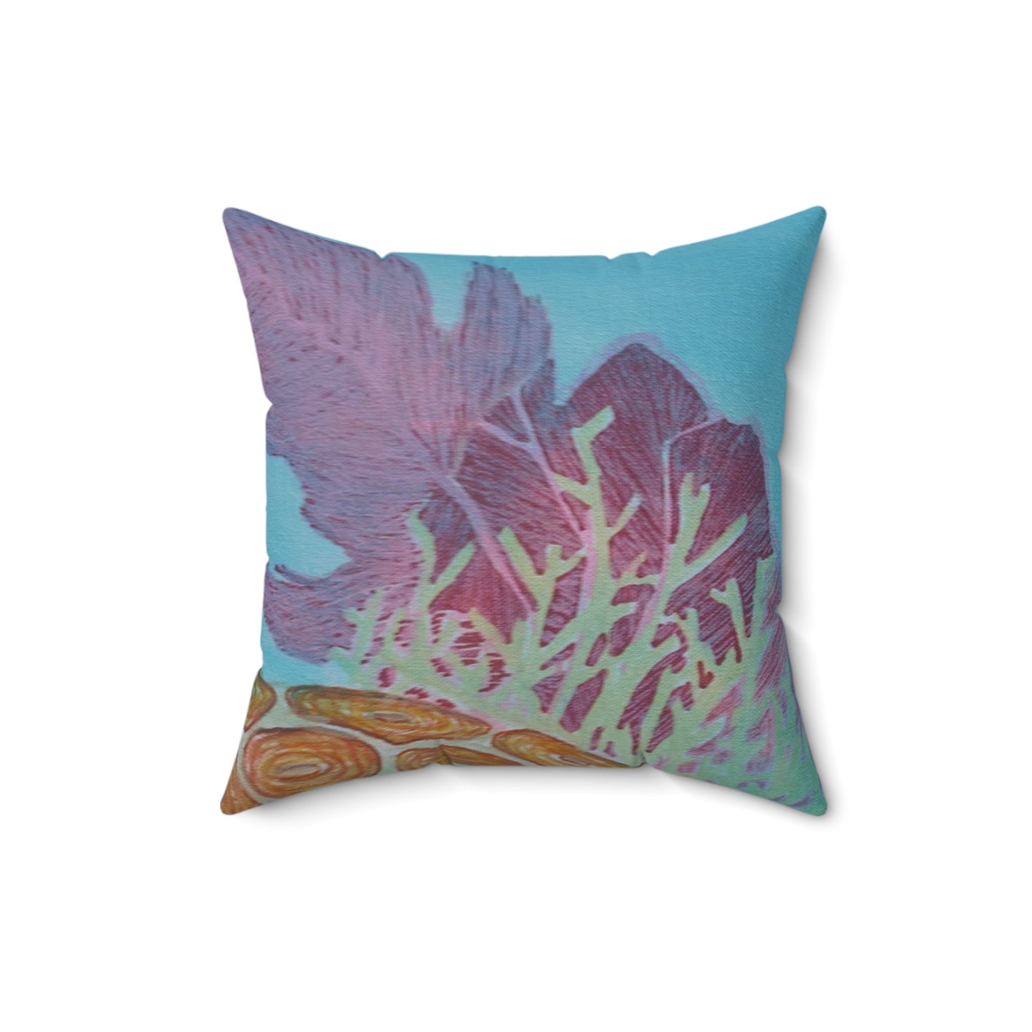 Underwater Views Fine Art Spun Polyester Square Pillow