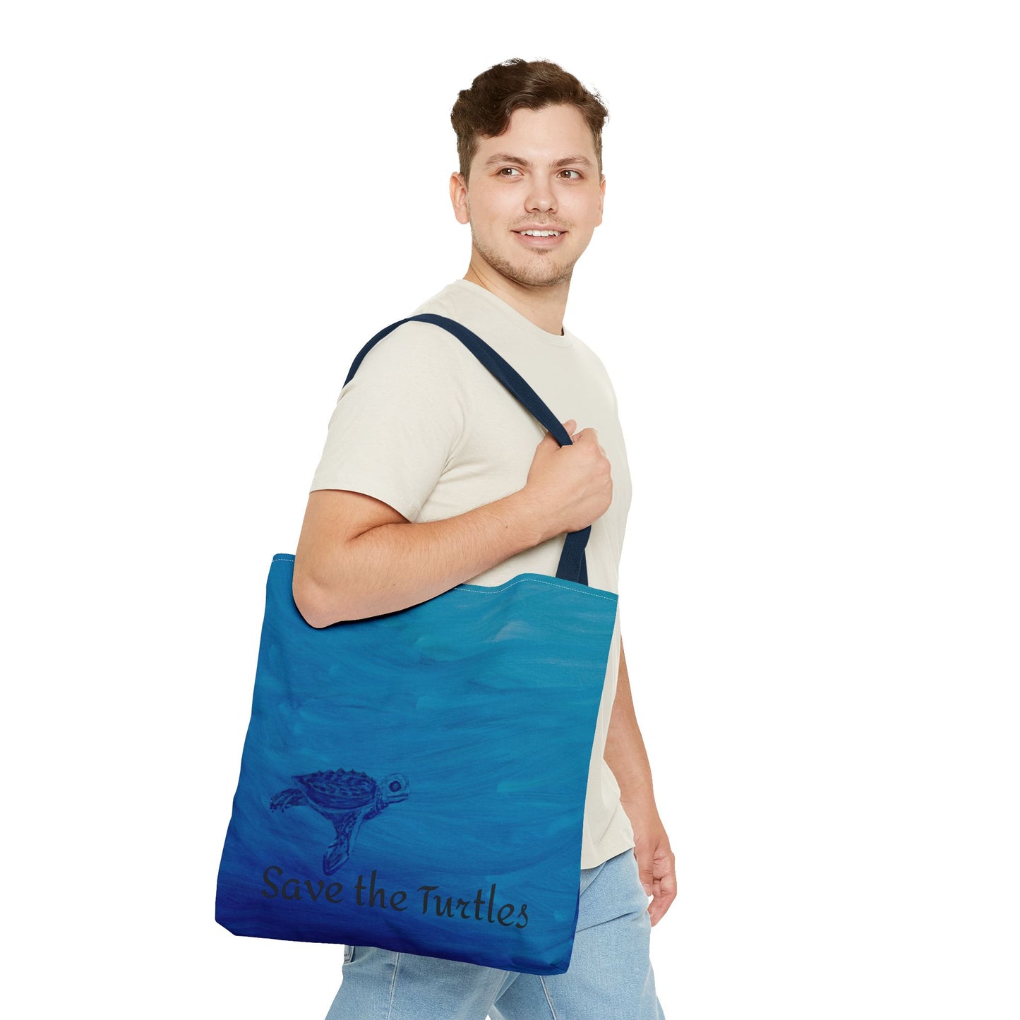 Save the Turtles Tote Bag (AOP)