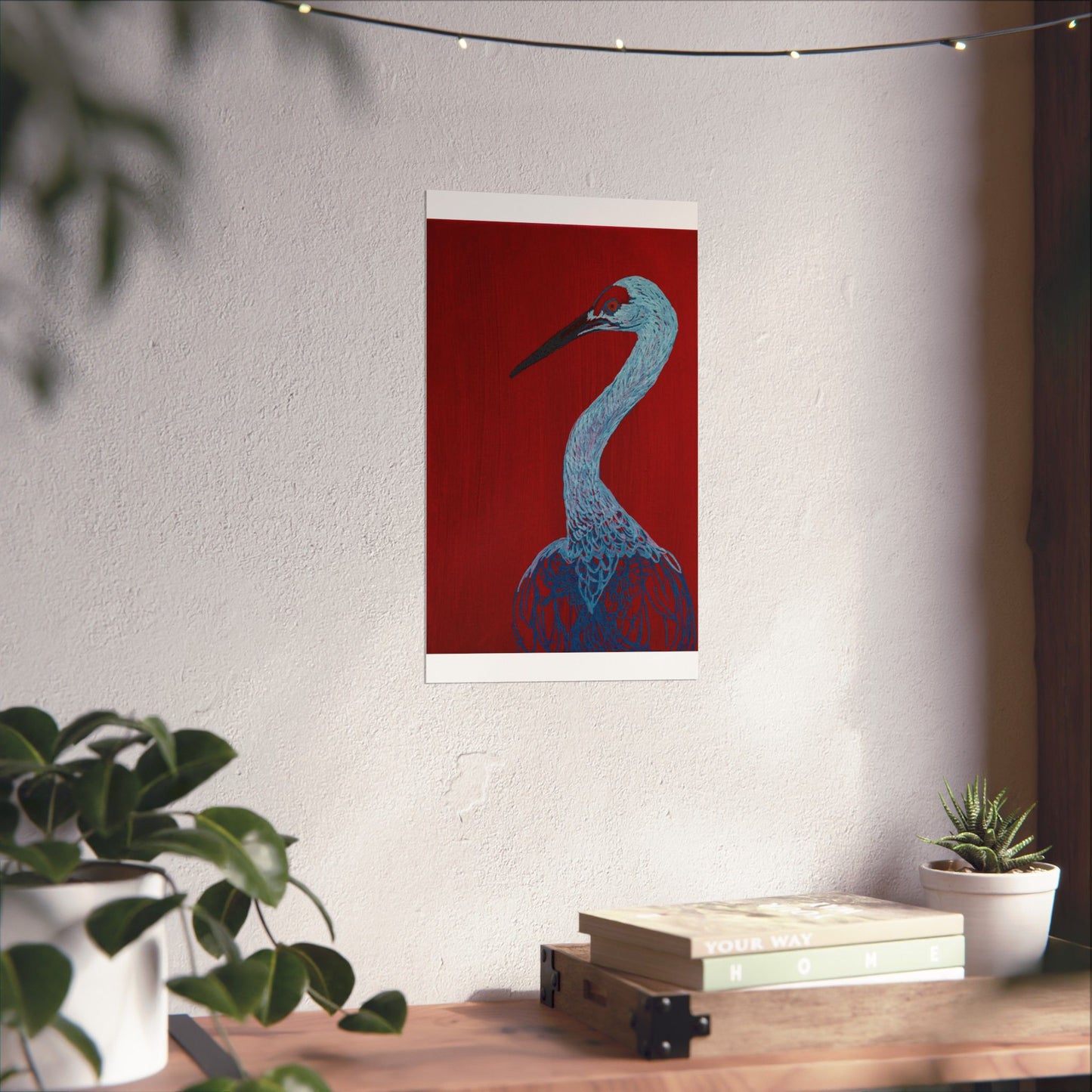 Balanced Crane Fine Art Matte Vertical Posters