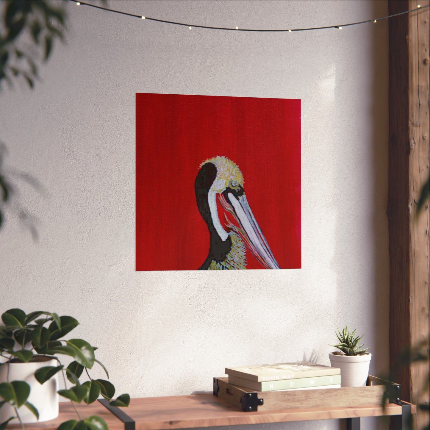 Balanced Pelican Fine Art Matte Vertical Posters