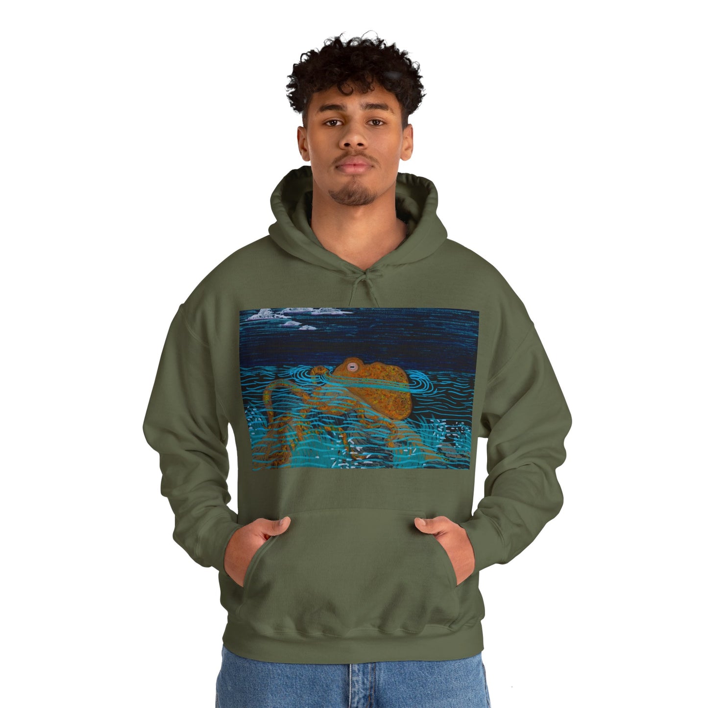 Electric Octopus Unisex Heavy Blend™ Hooded Sweatshirt