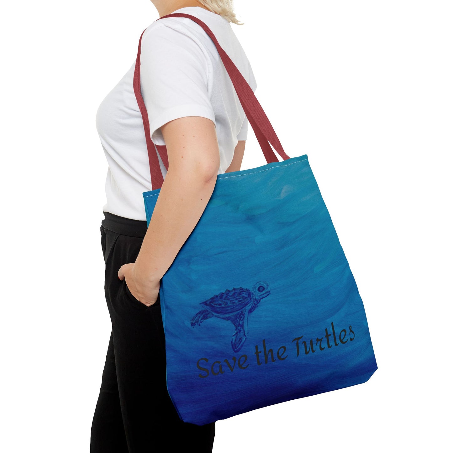 Save the Turtles Tote Bag (AOP)