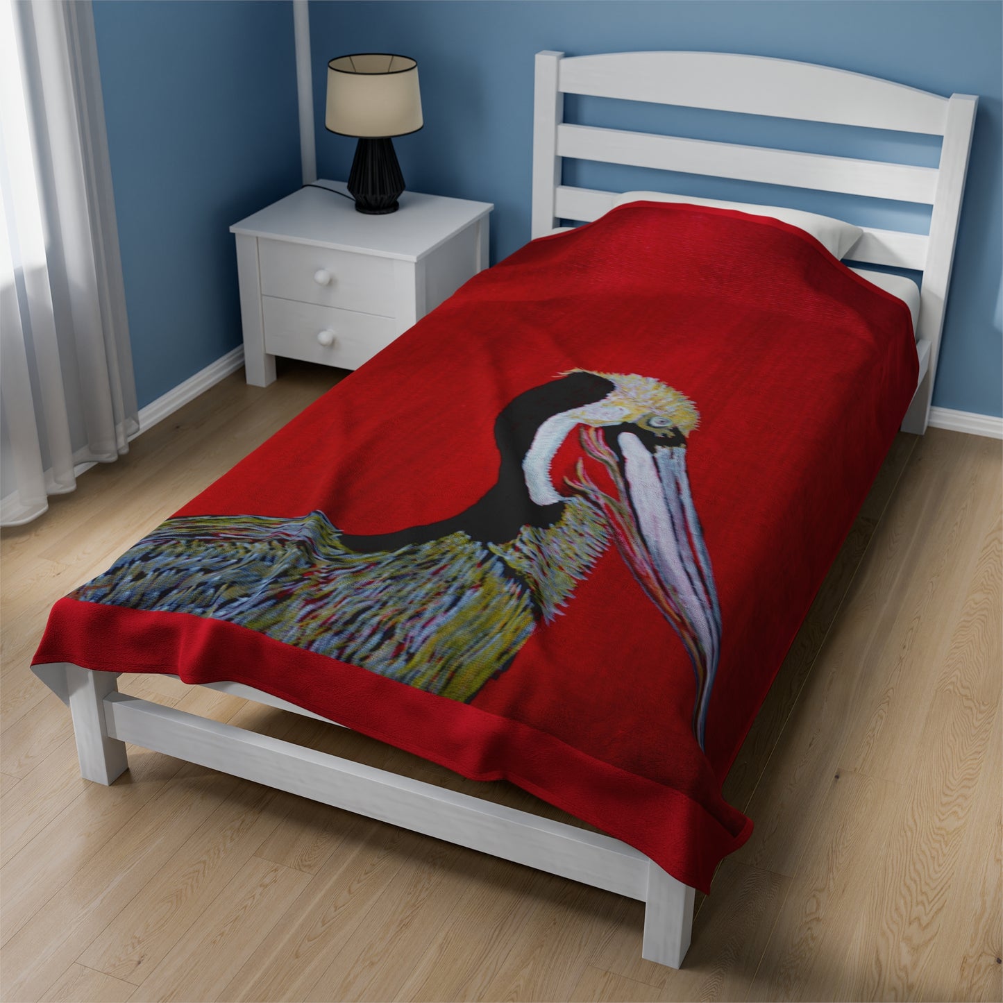 Balanced Pelican Fine Art Velveteen Plush Blanket