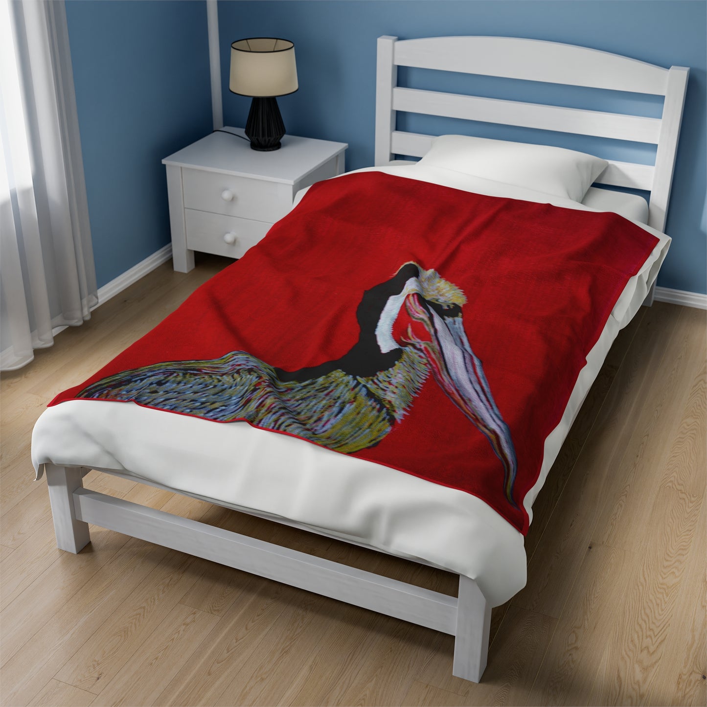 Balanced Pelican Fine Art Velveteen Plush Blanket