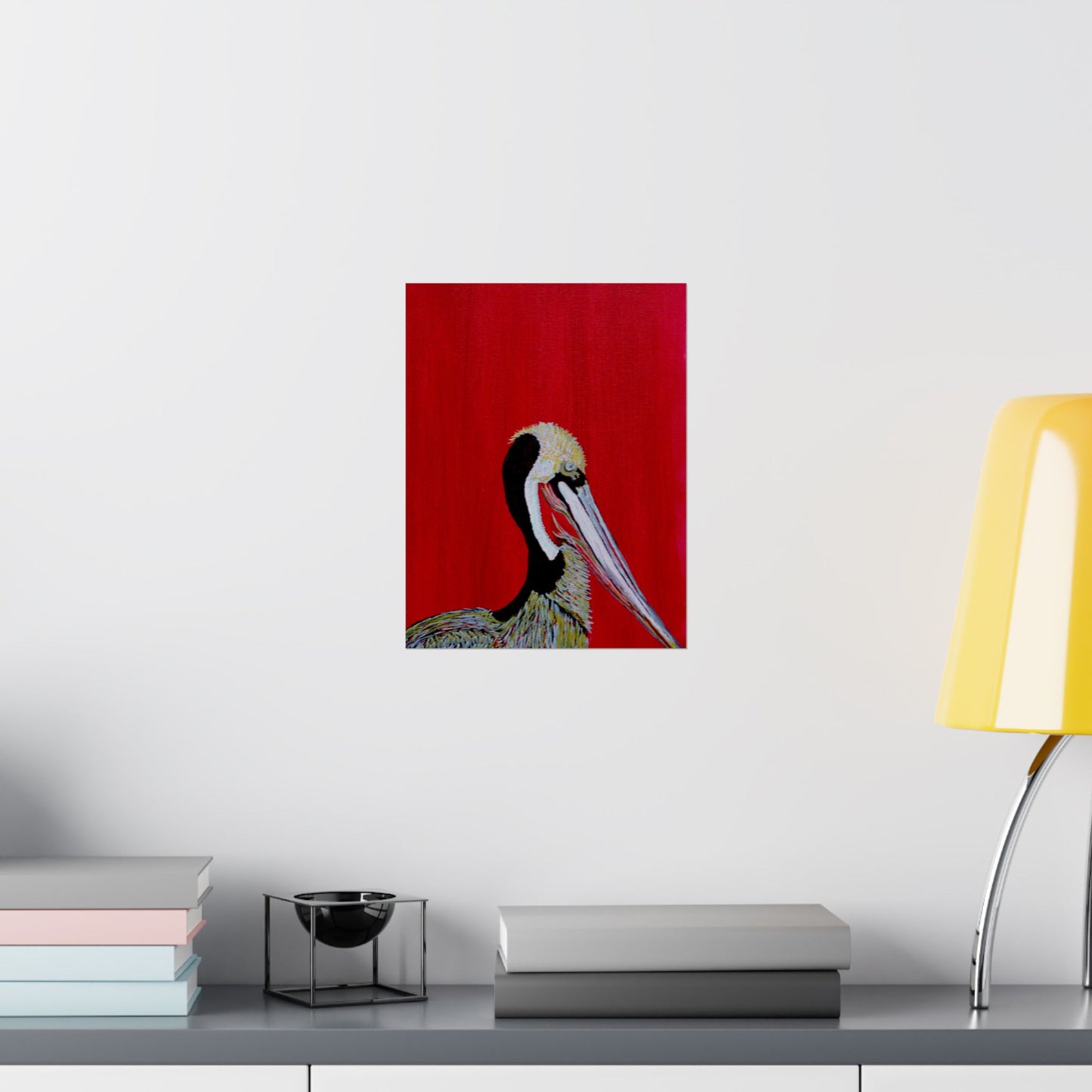 Balanced Pelican Fine Art Matte Vertical Posters