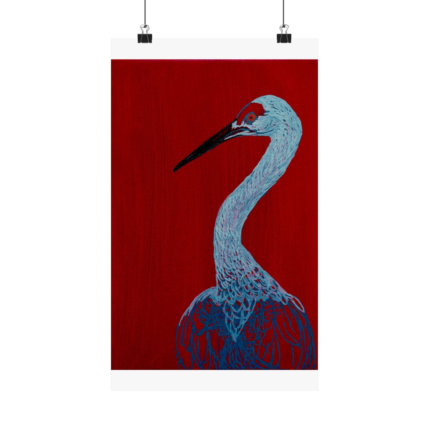 Balanced Crane Fine Art Matte Vertical Posters