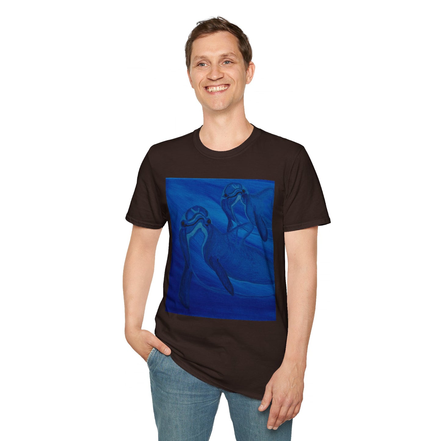 Dolphin You're Not Alone Unisex Softstyle T-Shirt