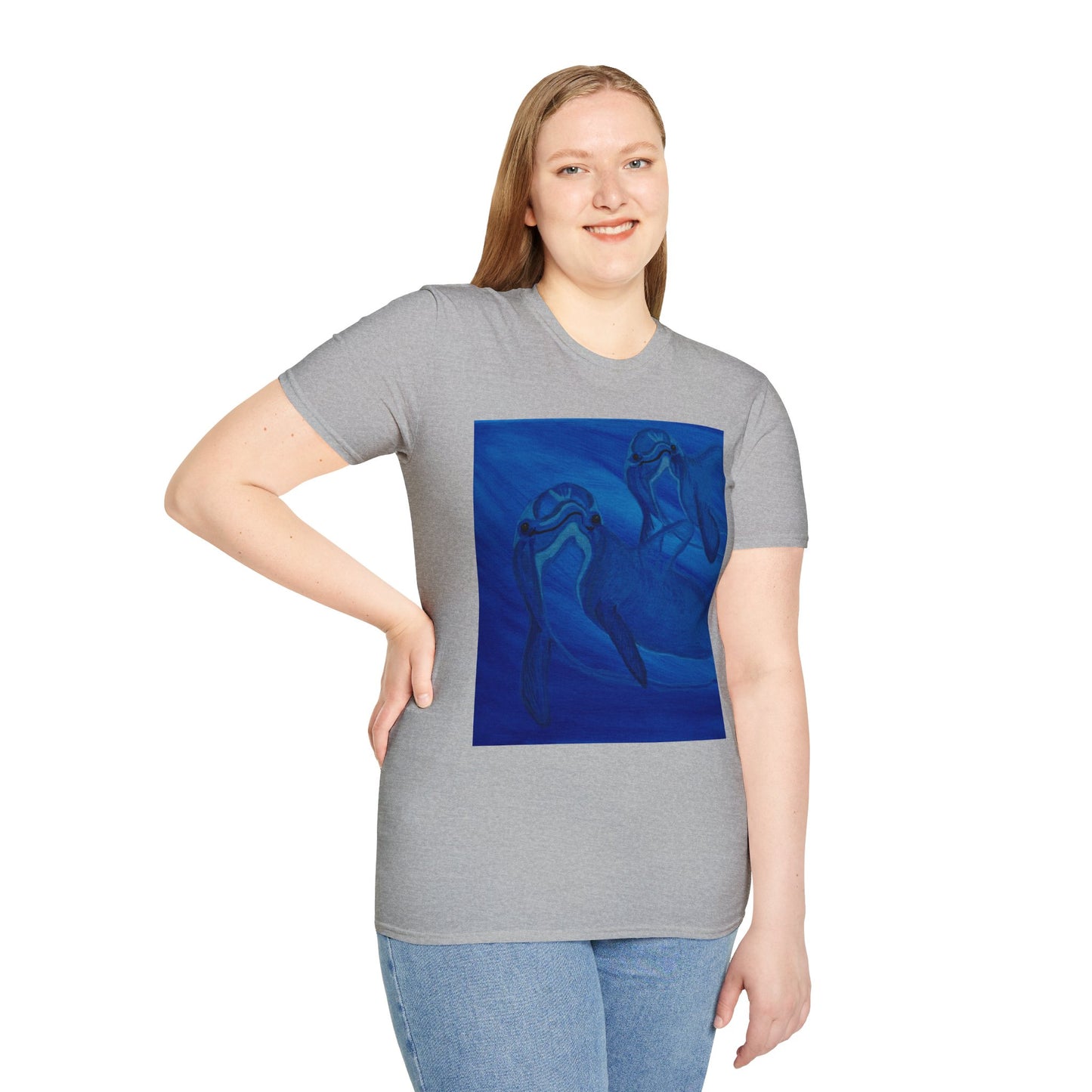 Dolphin You're Not Alone Unisex Softstyle T-Shirt