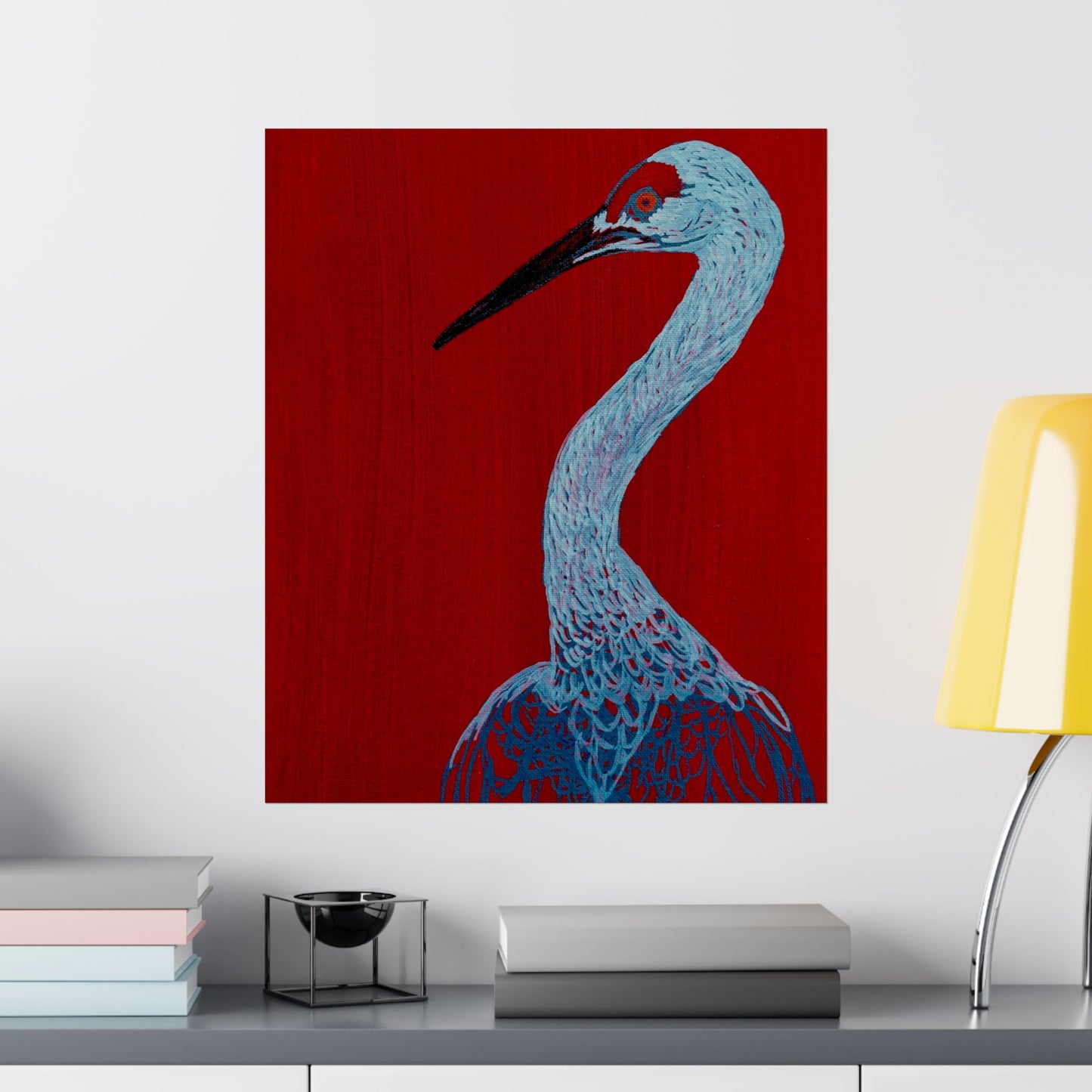 Balanced Crane Fine Art Matte Vertical Posters