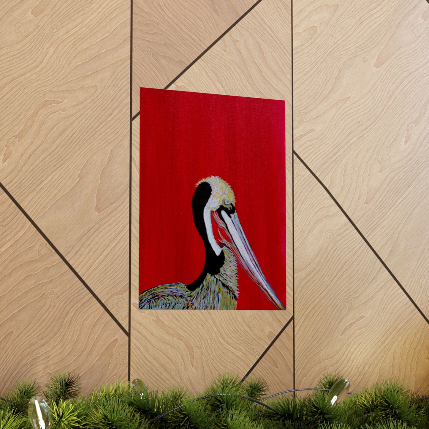 Balanced Pelican Fine Art Matte Vertical Posters