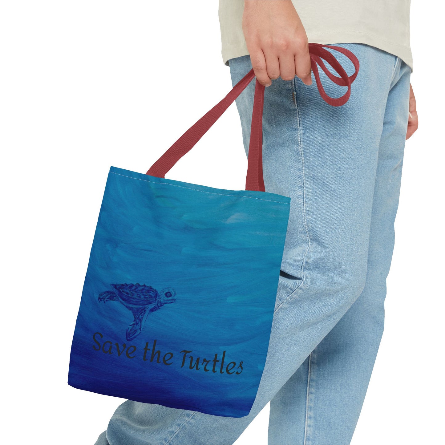 Save the Turtles Tote Bag (AOP)