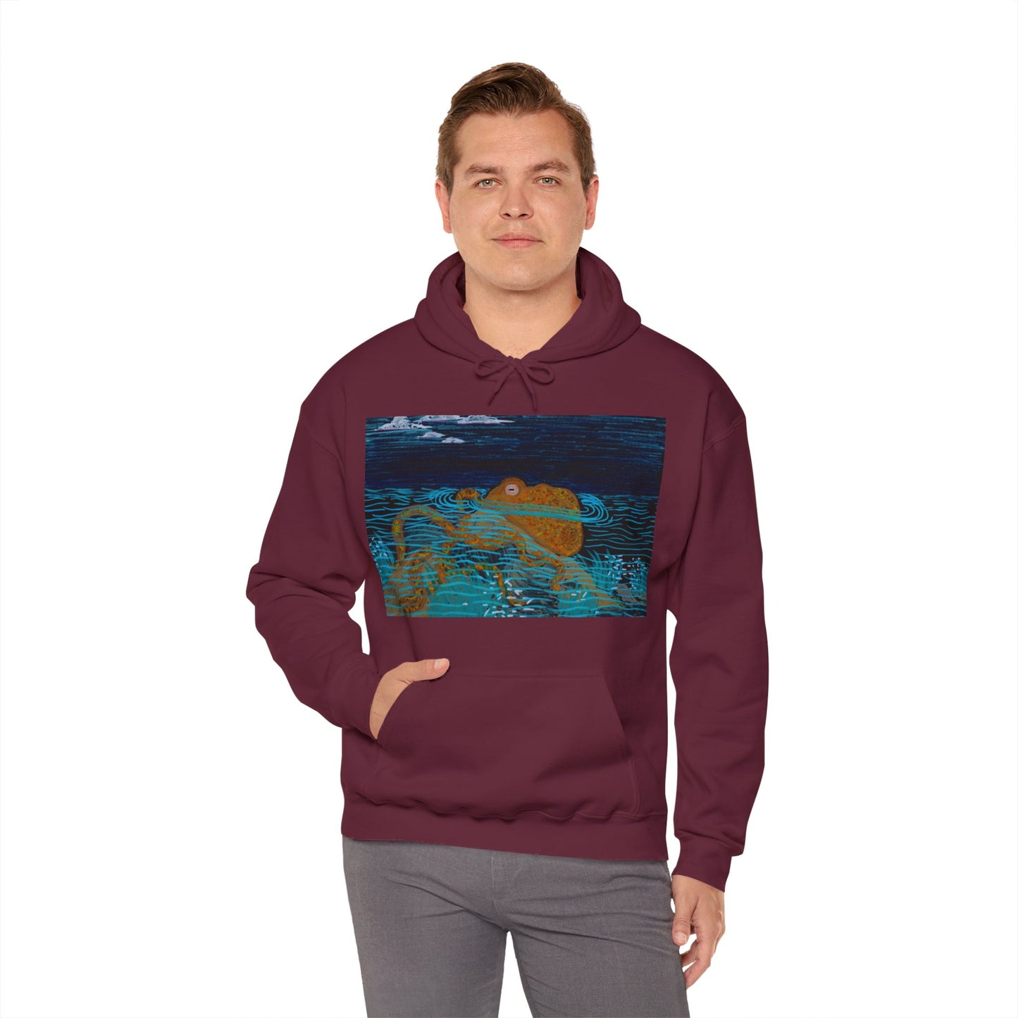 Electric Octopus Unisex Heavy Blend™ Hooded Sweatshirt