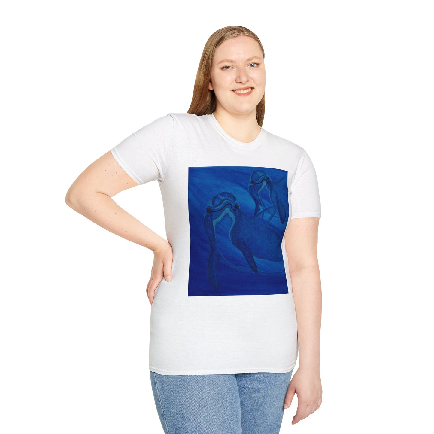 Dolphin You're Not Alone Unisex Softstyle T-Shirt