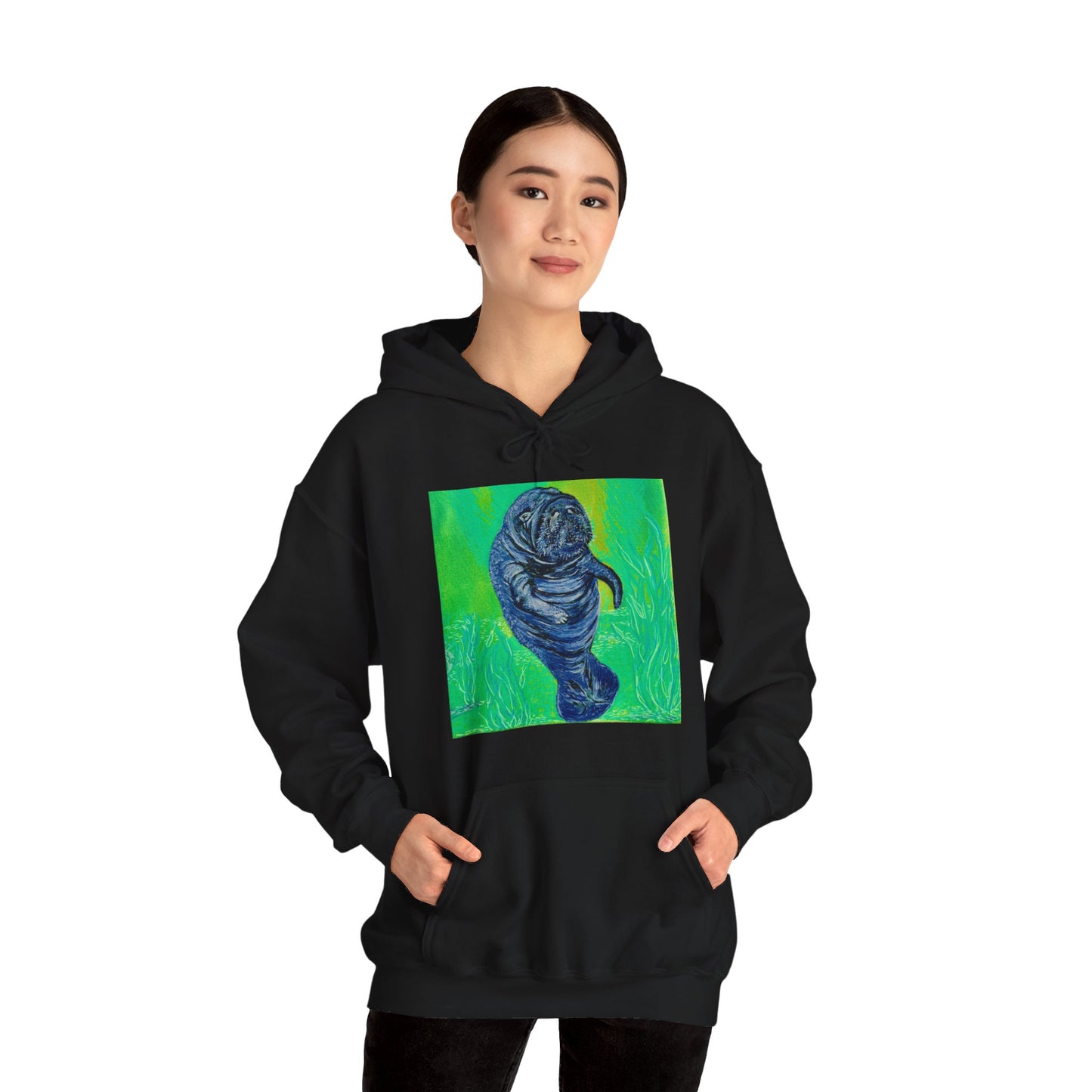 A Bright Future for the Manatee Unisex Heavy Blend™ Hooded Sweatshirt