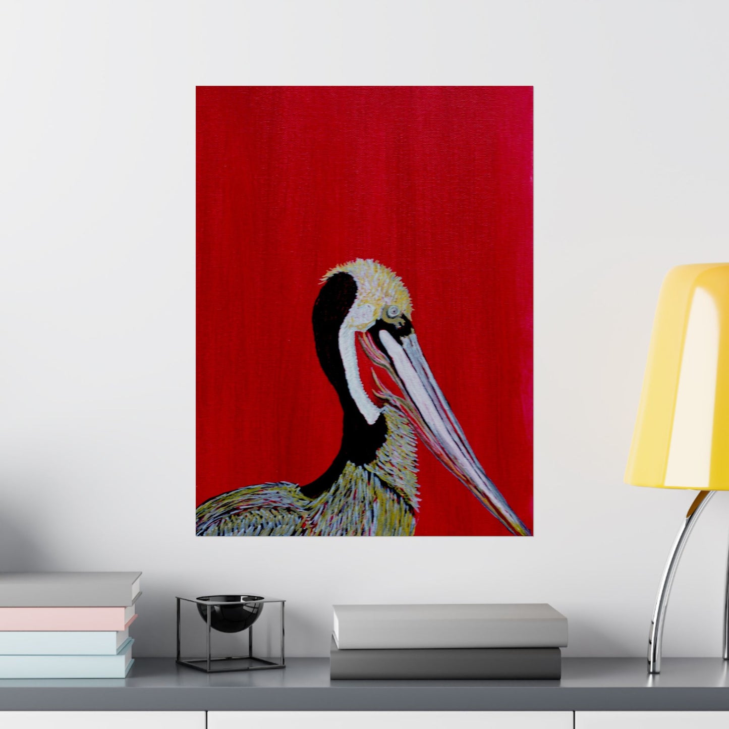 Balanced Pelican Fine Art Matte Vertical Posters