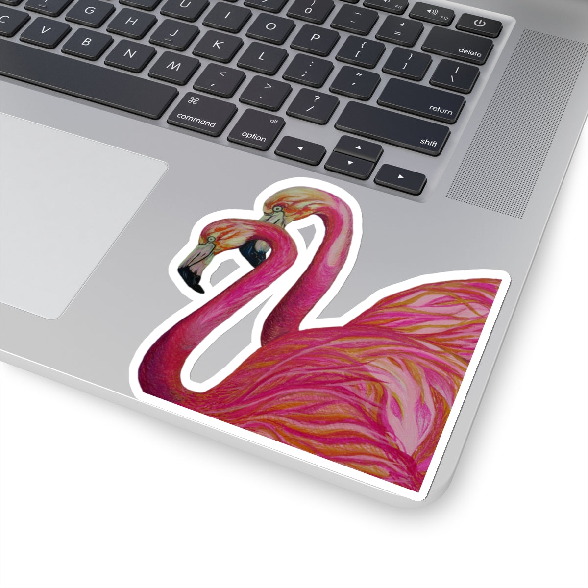 Love Flamingos Kiss-Cut Stickers