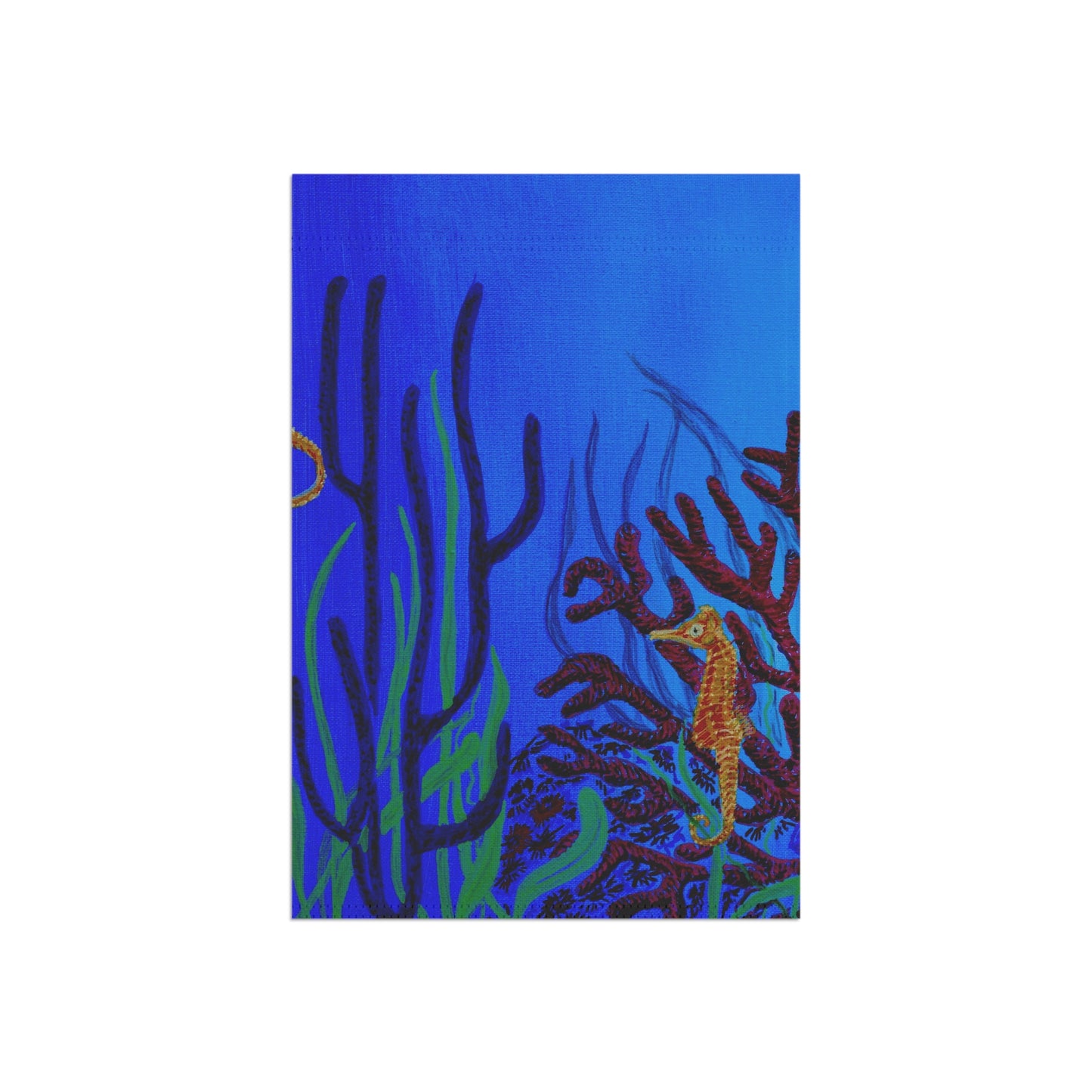 Seahorse and Save the Coral Garden & House Banner